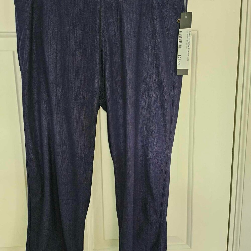 Shades of Neutral Miracle Capri - Navy 2XL - 3XL